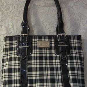 American living black/white purse